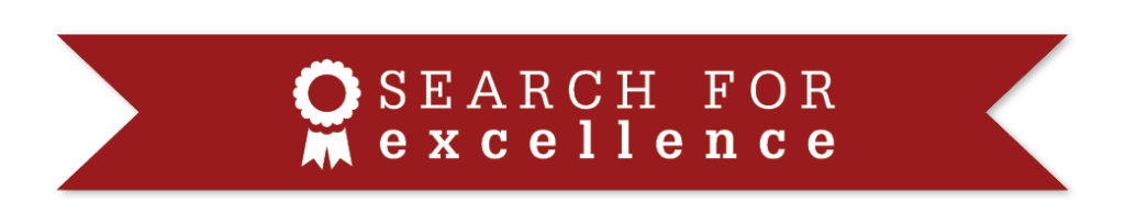 Banner - Search for Excellence - red