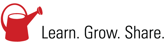 Learn. Grow, Share tagline